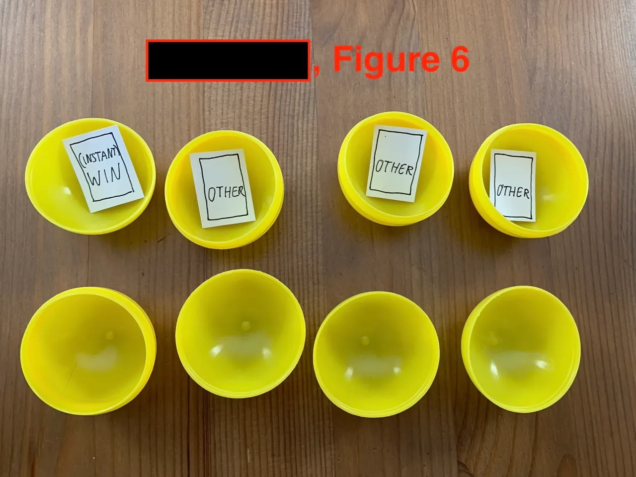 Figure 6 - Placing cut-outs in drawing balls